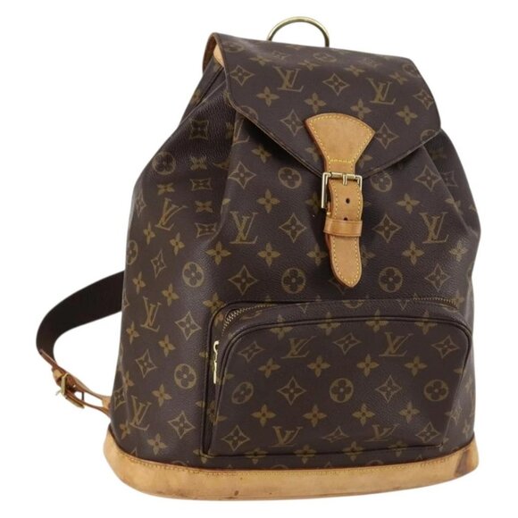 LOUIS VUITTON Monogram Montsouris GM Backpack M51135 LV Auth BA6427 - Picture 1 of 16